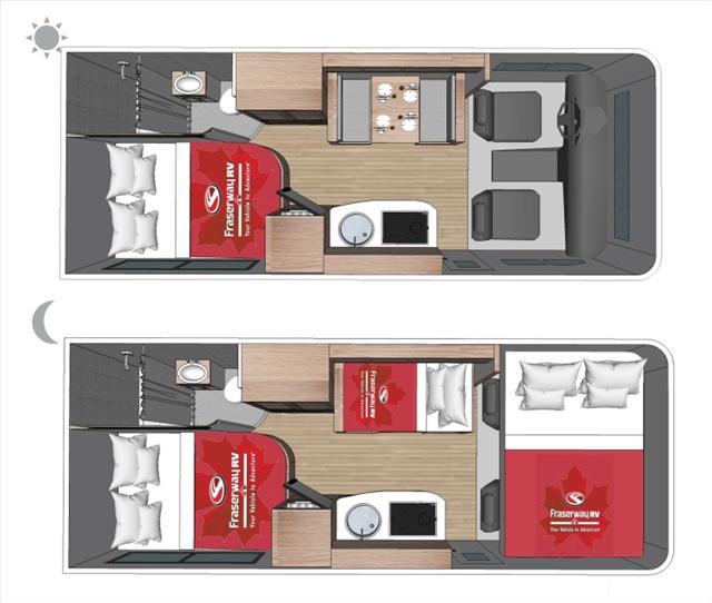 2021 ALP ADVENTURER 23RB*19, , floor-plans-day image number 0